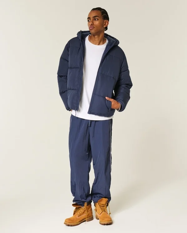 Faux Fur-Lined Puffer Jacket Faux Fur-Lined Puffer Jacket