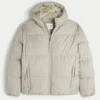 Faux Fur-Lined Puffer Jacket Faux Fur-Lined Puffer Jacket