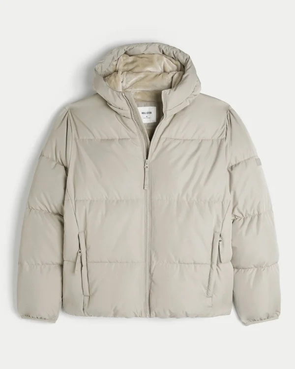 Faux Fur-Lined Puffer Jacket Faux Fur-Lined Puffer Jacket