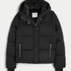 Faux Fur-Lined Puffer Jacket Faux Fur-Lined Puffer Jacket