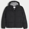 Faux Fur-Lined Puffer Jacket Faux Fur-Lined Puffer Jacket