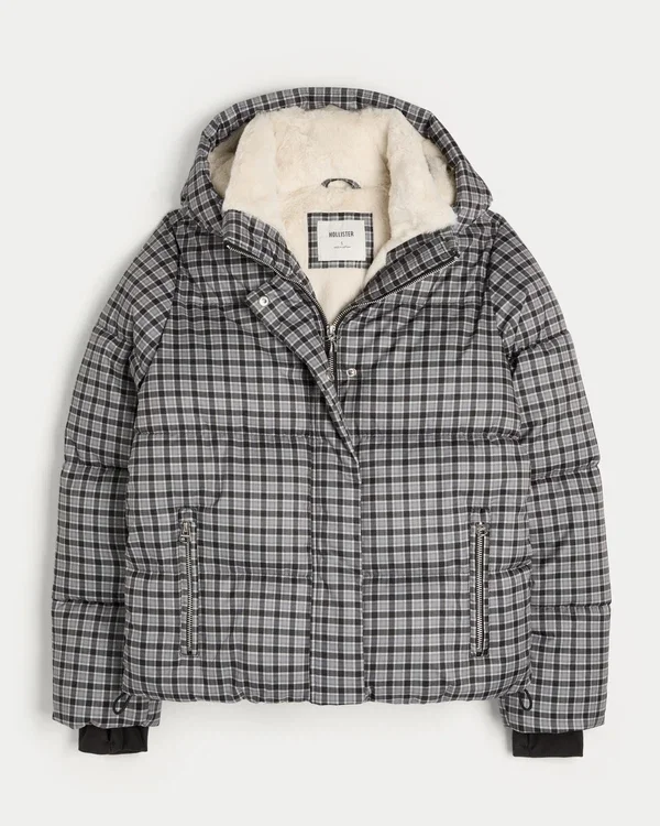 Faux Fur-Lined Puffer Jacket Faux Fur-Lined Puffer Jacket