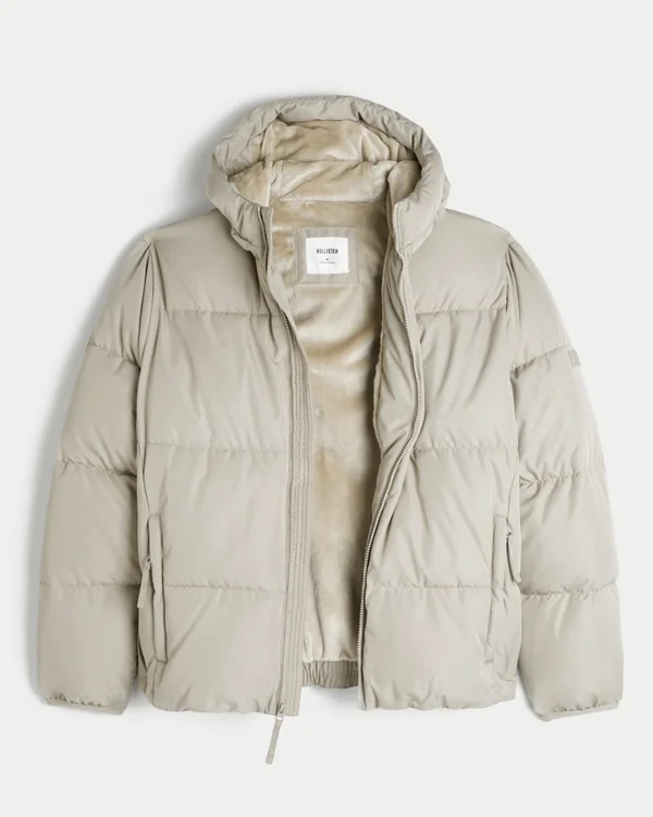 Faux Fur-Lined Puffer Jacket Faux Fur-Lined Puffer Jacket