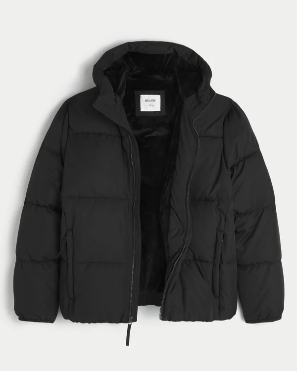 Faux Fur-Lined Puffer Jacket Faux Fur-Lined Puffer Jacket