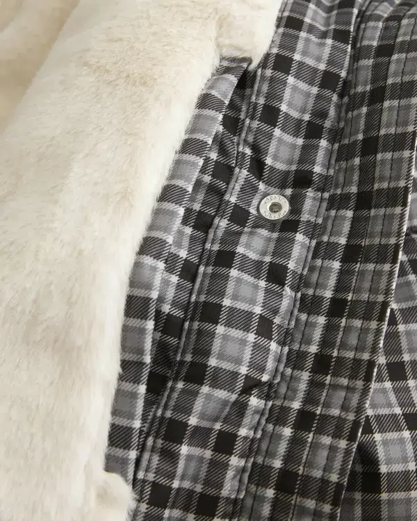 Faux Fur-Lined Puffer Jacket Faux Fur-Lined Puffer Jacket