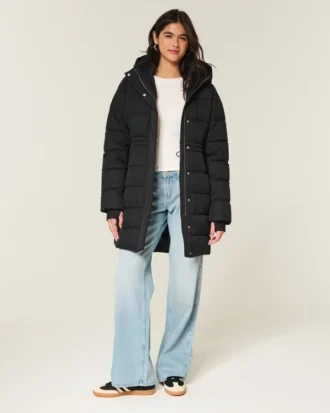 Faux Fur-Lined Puffer Parka