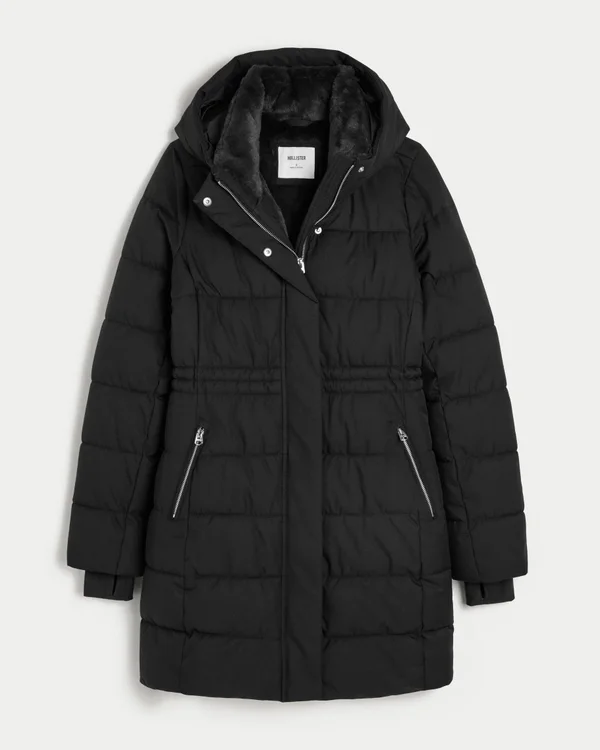 Faux Fur-Lined Puffer Parka Faux Fur-Lined Puffer Parka