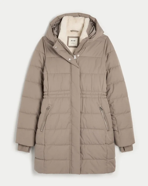 Faux Fur-Lined Puffer Parka Faux Fur-Lined Puffer Parka