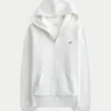 Faux Fur-Lined Zip-Up Hoodie Faux Fur-Lined Zip-Up Hoodie