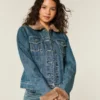 Faux Fur Trim Denim Jacket Faux Fur Trim Denim Jacket