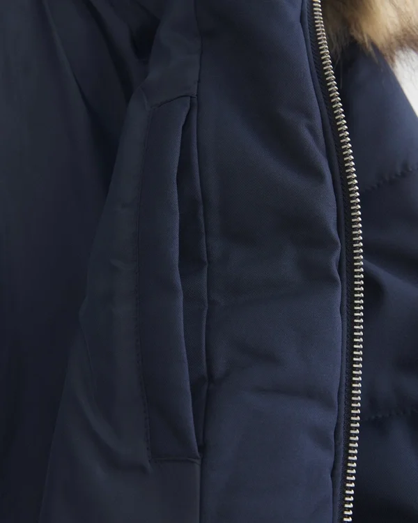 Faux Fur Trim Puffer Bomber Jacket Faux Fur Trim Puffer Bomber Jacket