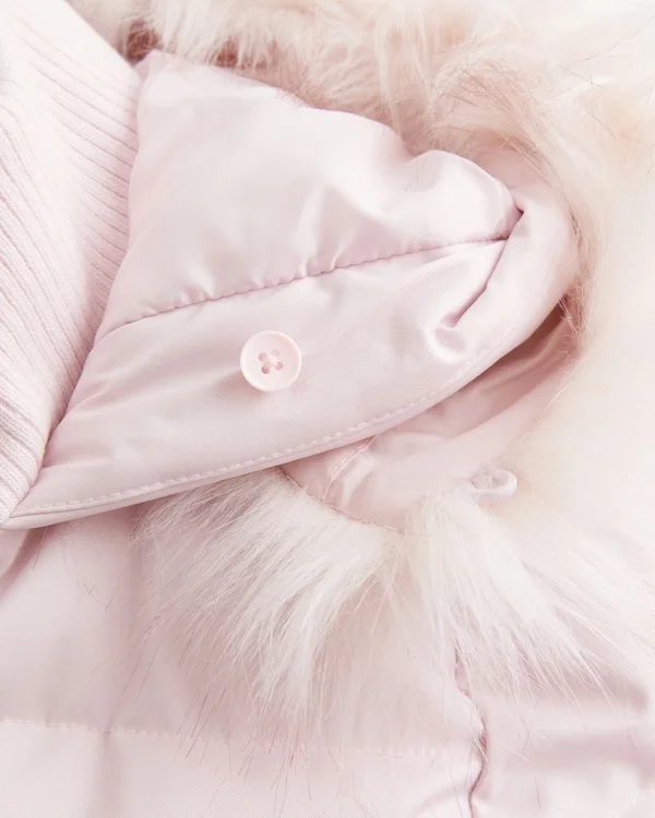 Faux Fur Trim Puffer Bomber Jacket Faux Fur Trim Puffer Bomber Jacket