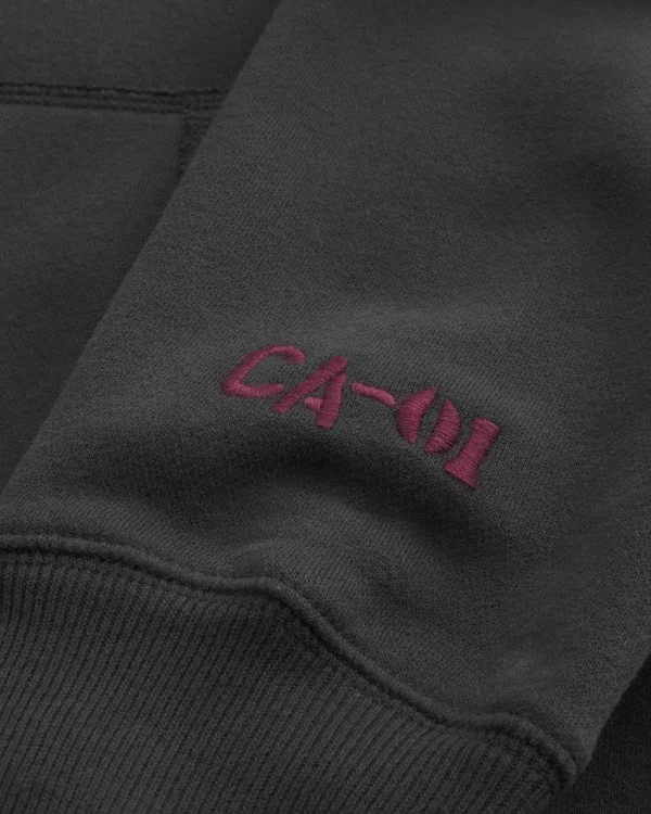 Faux Fur Trim Zip-Up Big Sur Graphic Hoodie Faux Fur Trim Zip-Up Big Sur Graphic Hoodie