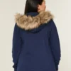 Faux Fur Trim Zip-Up Hoodie Faux Fur Trim Zip-Up Hoodie