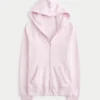 Faux Fur Trim Zip-Up Hoodie Faux Fur Trim Zip-Up Hoodie