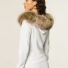 Faux Fur Trim Zip-Up Hoodie Faux Fur Trim Zip-Up Hoodie