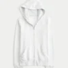 Faux Fur Trim Zip-Up Hoodie Faux Fur Trim Zip-Up Hoodie