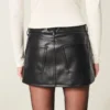 Faux Leather Mini Skort Faux Leather Mini Skort