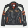 Faux Leather University of Texas at Austin Longhorns Graphic Jacket Faux Leather University of Texas at Austin Longhorns Graphic Jacket