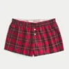 Flannel Boxer Shorts