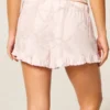Flannel Ruffle Shorts