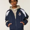 Fleece-Lined Real Madrid CF Graphic Track Jacket Fleece-Lined Real Madrid CF Graphic Track Jacket
