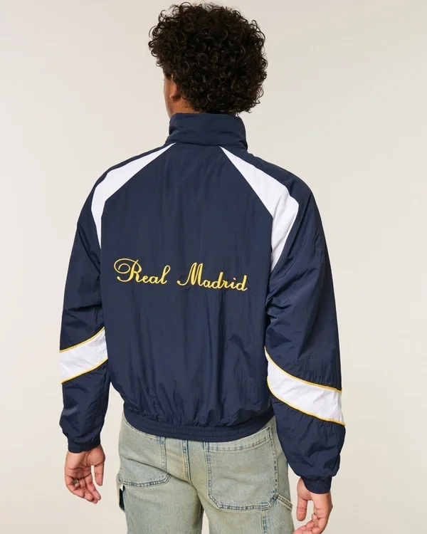 Fleece-Lined Real Madrid CF Graphic Track Jacket Fleece-Lined Real Madrid CF Graphic Track Jacket