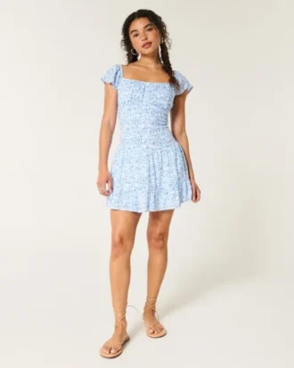 Flutter Sleeve Skort Dress