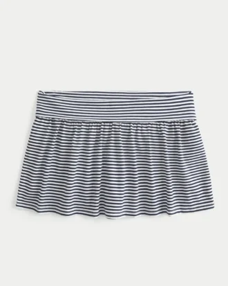 Foldover Knit Mini Skort