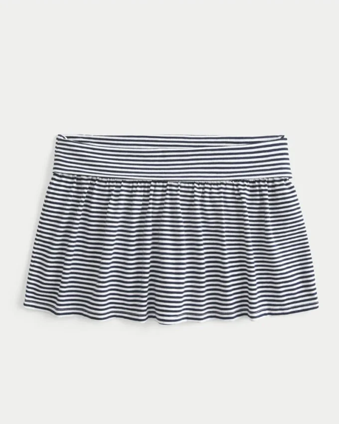 Foldover Knit Mini Skort