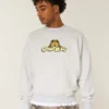 Garfield Graphic Crew Sweatshirt Garfield Graphic Crew Sweatshirt