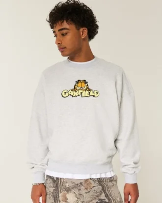 Garfield Graphic Crew Sweatshirt Garfield Graphic Crew Sweatshirt