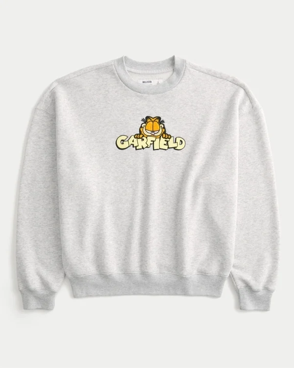 Garfield Graphic Crew Sweatshirt Garfield Graphic Crew Sweatshirt