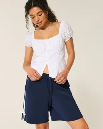 Gilly Hicks Active Cooldown Side Bow Shorts