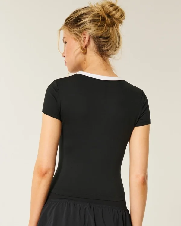 Gilly Hicks Active Graphic Baby Tee Gilly Hicks Active Graphic Baby Tee