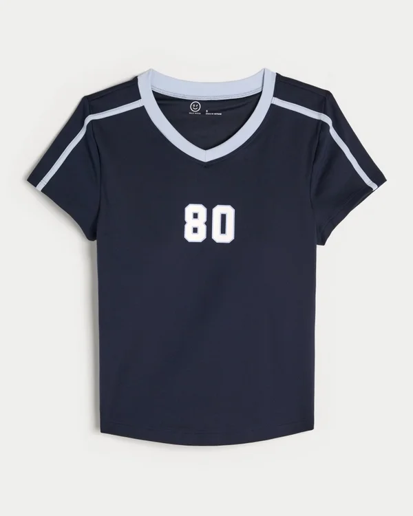 Gilly Hicks Active Graphic Baby Tee Gilly Hicks Active Graphic Baby Tee