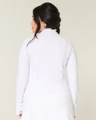 Gilly Hicks Active Recharge Bow Double Zip Jacket