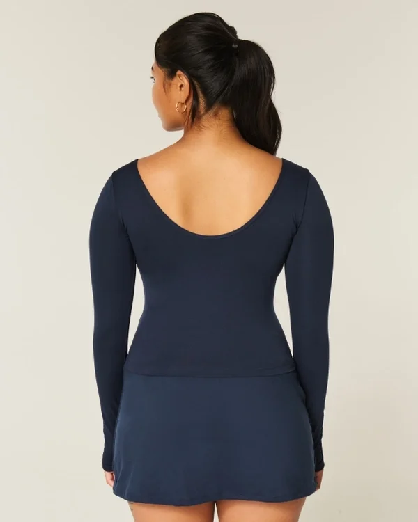 Gilly Hicks Active Recharge Cinch Sweetheart Top Gilly Hicks Active Recharge Cinch Sweetheart Top