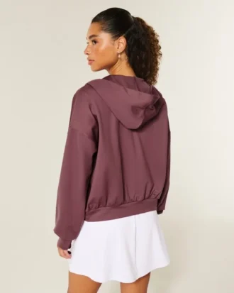 Gilly Hicks Active Recharge Easy Zip-Up Hoodie