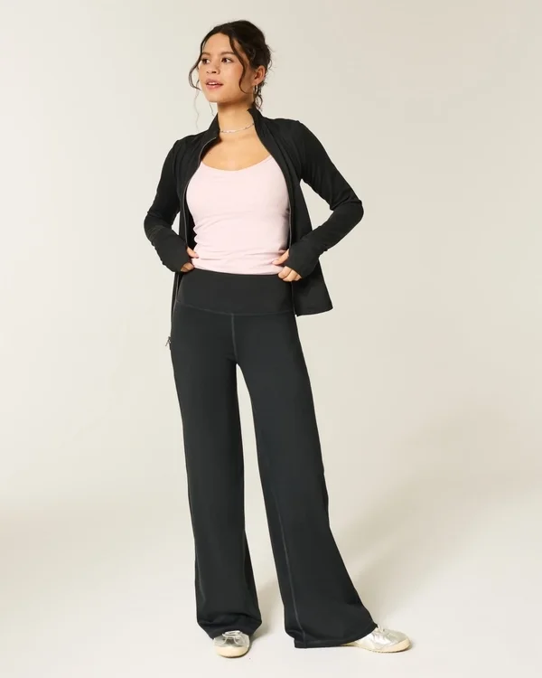 Gilly Hicks Active Recharge Foldover Wide-Leg Pants Gilly Hicks Active Recharge Foldover Wide-Leg Pants
