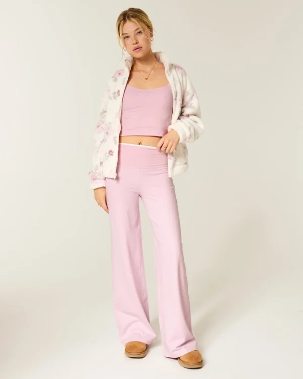 Gilly Hicks Active Recharge Foldover Wide-Leg Pants Gilly Hicks Active Recharge Foldover Wide-Leg Pants