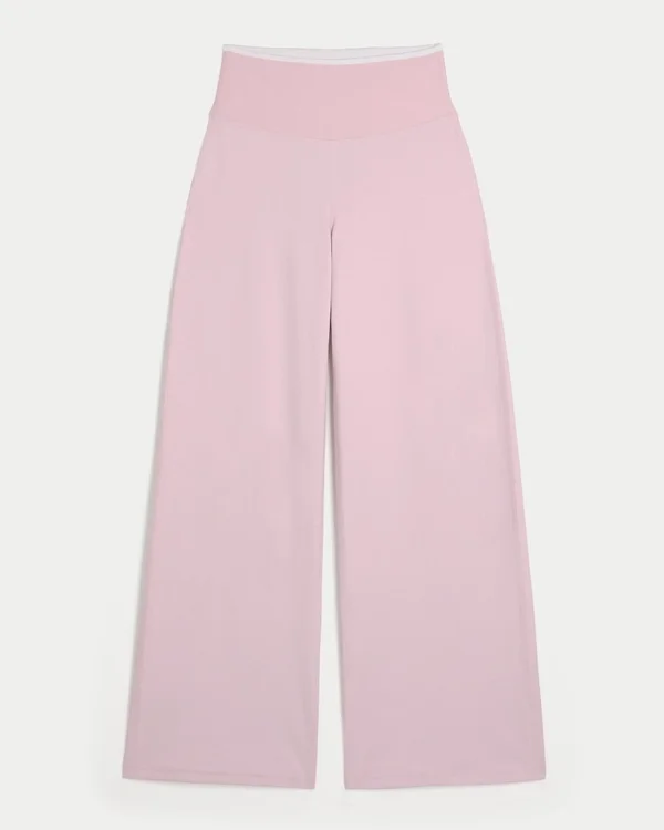 Gilly Hicks Active Recharge Foldover Wide-Leg Pants Gilly Hicks Active Recharge Foldover Wide-Leg Pants