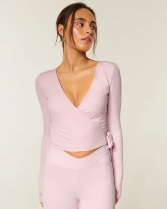 Gilly Hicks Active Recharge Long-Sleeve Wrap Top Gilly Hicks Active Recharge Long-Sleeve Wrap Top