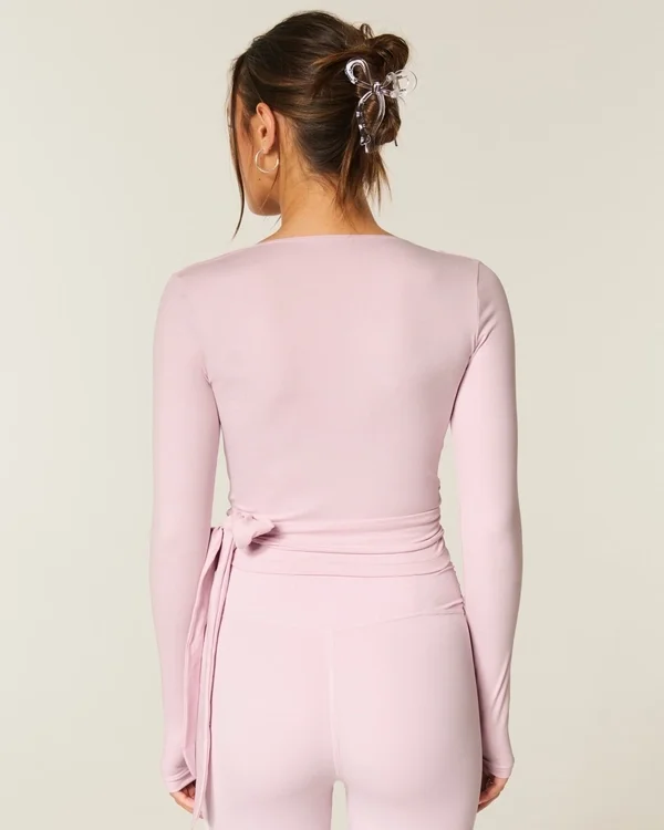 Gilly Hicks Active Recharge Long-Sleeve Wrap Top Gilly Hicks Active Recharge Long-Sleeve Wrap Top