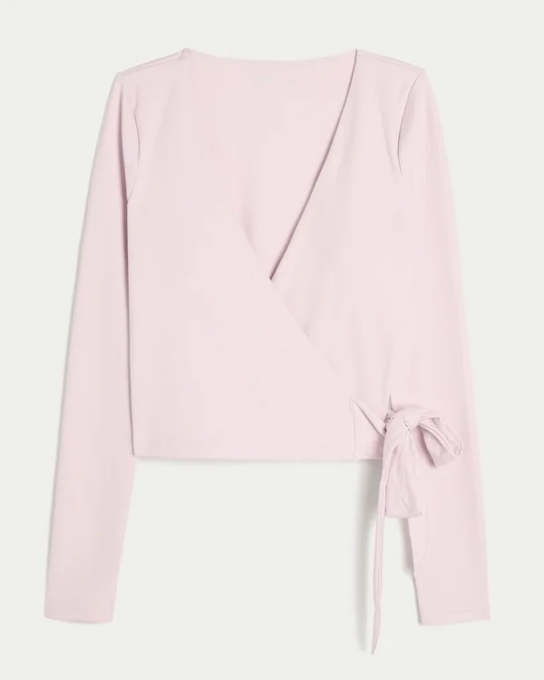 Gilly Hicks Active Recharge Long-Sleeve Wrap Top Gilly Hicks Active Recharge Long-Sleeve Wrap Top