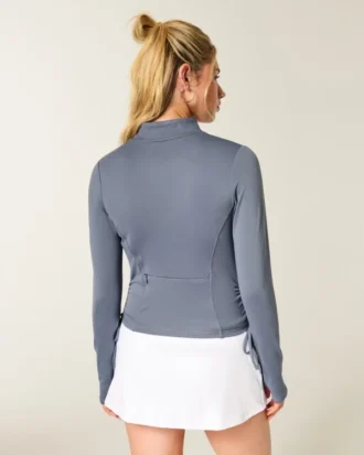 Gilly Hicks Active Recharge Side-Tie Zip-Up Jacket