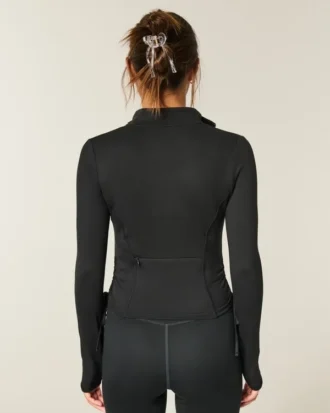 Gilly Hicks Active Recharge Side-Tie Zip-Up Jacket