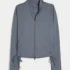 Gilly Hicks Active Recharge Side-Tie Zip-Up Jacket
