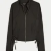 Gilly Hicks Active Recharge Side-Tie Zip-Up Jacket