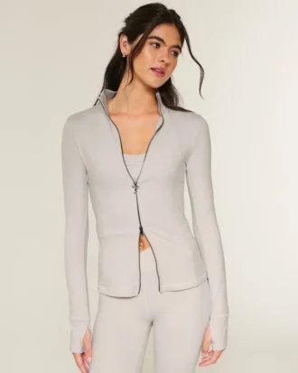 Gilly Hicks Active Recharge Slim & Snatched Full-Zip